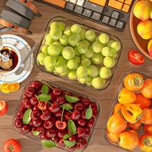 10/2pcs Set High Borosilicate Glass Food Storage & Meal Prep Containers Set With Airtight Lids - Microwave, Dishwasher, Oven & Freezer - 西瓜粉 - 查看 6