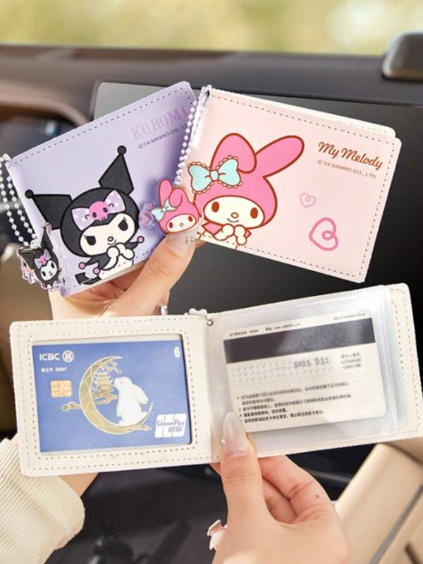 Sanrio 1 Stück - Verschiedene Stile von Kartenhüllen, süße Ausweis-Aufbewahrungstaschen, Führerschein-Kartenhüllen, hochwertige Kartenhüllen, Mehrfach-Kartenhüllen, Kartenhüllen, Clutches, Zimt Hunde, Hello Kitty, PU wasserdichtes Material, Aufbewahrungstaschen, Büro und Büro-Dekorationen, Schreibtisch-Dekorationen, tolles Geschenk für Freunde, Partybevorzugungen, Geburtstagsgeschenke, Füllmaterial, offiziell lizenziert, Halloween Party, Geburtstagsparty, Feiertagsutensilien, Aufbewahrungsorganizer für Frauen, Reiseaccessoires, Einzug in die Schule, Schlafsaal-Aufbewahrung
