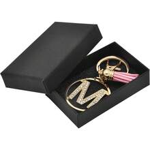 Letter Keychain Women Purse Charms Handbags Alphabet Initial Letter Pendant With Tassel - Gold-t - View 8