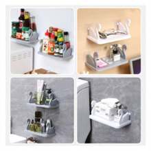 Figurine Shelf Wall Mounted Kitchen Bathroom Organizer No Drill Wall People Shelf Elephant Swan Storage Shelf Bathroom Storage