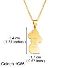 1 件圭亚那地图吊坠项链，适合女士女孩，不锈钢首饰 - 彩色 - 查看 12