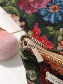 1 PC/Set Colorful Iris Handbag On Black Background Make Up Bag, Fashionable And Casual Large Capacity Portable Zipper Makeup Bags, Travel And Vacation Essentials Cosmetic Bags For Sanitary Napkins, Pouch Pads, Wired Earphones, Earpods, Headphones, Charger, Lipsticks, Cosmetics, Perfume, Skin Care And Beauty Products, Home Decor, School Girls, Keys, Holiday Gifts Bag, Makeup Bag, Toiletry Bag, Desk Organiser, Make Up Bag, Bag, Make Up Pouch, Travel Essentials, Makeup Bags, Small Makeup Bag,Makeup Pouch,Cosmetic Bag,Travel Essential,Large Capacity,Large Makeup Bag,Christmas Gifts,Pouch,Travel,Gifts For Women Travel Essential,Pouch,Clutch / Small Handbag, Makeup Organizer,Makeup Organize,Pouch,Brush Holder,Mini Pouch,Large Capacity Pouch,Gifts For Women,Christmas Gifts,Gift Ideas For Women