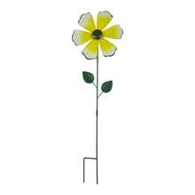 Flower Windmill Ground Stake Decor Vivid Metal Flower Stakes Petals Swaying For Garden Landscapes Wedding Party Decor