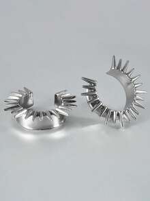 2PCS Punk Cool Copper Saddle Ear Plugs& Tunnels U Shape With Different Length Cone Stengther Ear Weight Gauge Piercing Earrings 8-25mm - 1 Pair Of U-tip Earmuffs - View 13