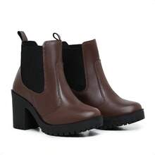 Women Ankle Boots & Booties - 巧克力棕 - 查看 4