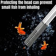 1pc Aquarium Siphon, Manual Fish Tank Siphon Water Changer, Gravel Cleaner For Fish Tank - Blue - View 5