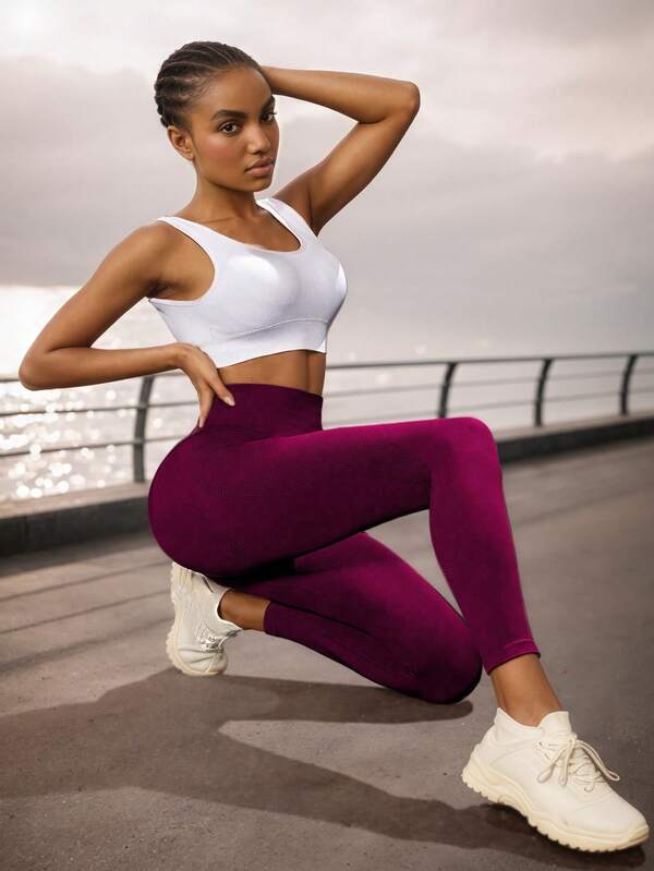 Leggings de cintura alta para mujer, suaves, elásticos, con control de abdomen, para deportes, yoga y correr. Talla única y tallas grandes