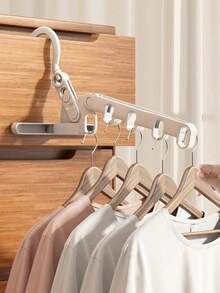 1/2/5件装多功能壁挂式衣架，适合旅行 - 彩色 - 查看 1