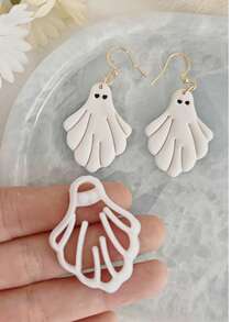 Halloween Polymer Clay Cutter For Jewelry Making, Ghost Bat Clay Tool For Charm Making, Pumpkin Clay Cutter Mold Crafting Handmade Tool - Clay Cutter - View 7