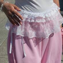 1 件系带荷叶边短款腰部配饰，可搭配牛仔裤、裙子、连帽衫、紧身裤、围裙 - 彩色 - 查看 19