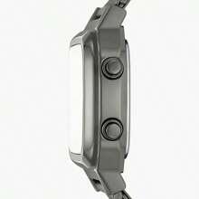 Fossil Men's Multifunction Quartz Watch. Men's Chronograph Date Display Alarm Square Watch. Stainless Steel Strap.