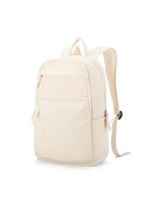 Large Capacity Lightweight Teenager/Student Backpack/Laptop Bag, Fits 14-15.6 Inch Laptop, Fashion Casual Laptop Backpack, Large Capacity Backpack Can Hold 14-15.6 Inch Laptop, Practical Travel Backpack, Multi-Compartment Design, Meets Carry-On Standards, Solid Color Design, Unisex, Campus School Bag Student Backpack, Travel Backpack/Portable Multifunctional Travel Bag/Campus Style Backpack, Unisex, Multiple Colors Available - Multicolor - View 13