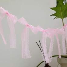 1 pièce nœud fleur à pull en maille/dentelle, décoration d'atmosphère festive, décoration de chambre, fournitures pour fête d'anniversaire, accessoires photo, fournitures pour baby shower