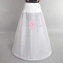 تنورة داخلية كرينولين تنورة هوب تنورة داخلية للفساتين والثياب النسائية الزفاف والموسم الخريفي، متوفرة بأنماط متعددة - متعدد الألوان - مشاهدة 4