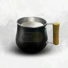 ALUMINUM MUG WITH WOODEN HANDLE 1.2 LITERS - Black - View 1