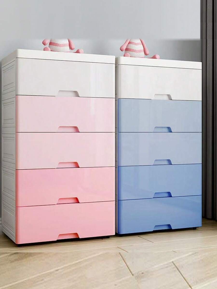 Drawer Cabinet Storage Rack, Home Use Baby Wardrobe Organizer Chest For Clothes Toys Snacks - Multicolor - View 1