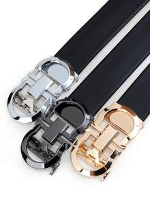 beaytar 1 chiếc thắt lưng nam cổ điển, thắt lưng nam phong cách công sở đơn giản, thắt lưng hợp kim chất lượng cao, khóa tự động, phù hợp làm phụ kiện trang phục cho giới trẻ - Nhiều màu - Xem 2