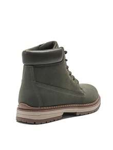 Men's Casual High-Top Outdoor Hiking Shoes - Dark Green - View 3