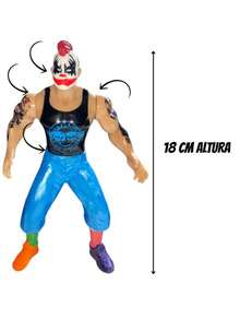 MUÑECO LUCHADOR MEXICANO PAGANO FIGURA ARTICULADA 18 CM FIGURA DE ACCIÓN - Negro - Ver 2