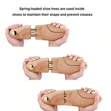 Jogold 1 Pair UK 8-10 Wood Men's Shoe Stretcher Prevents Creases And Maintains Shape