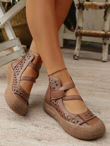 休闲复古波西米亚舒适女士平底凉鞋