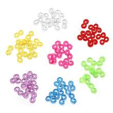 500 st/förpackning 11x6 mm S-formade gummiband, gör-det-själv smyckeshantverk armbandshängkrokar kopplingar - N0171 - Visa 5