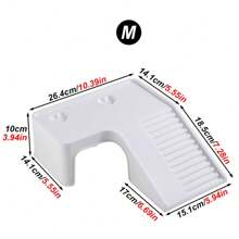 1 件龟晒台带食物托盘，龟箱装饰配件，适用于爬行动物和两栖动物