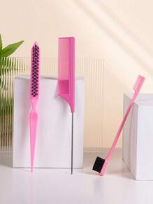 3 peignes en plastique ABS - peignes de coupe, en nylon et de déchirement pour le salon et la maison - indispensables pour l'été, les festivals et toutes les saisons - disponibles en plusieurs couleurs, brosses à cheveux, peignes, outils capillaires, produits capillaires et accessoires pour les salons de coiffure et les indispensables de beauté pour les voyages