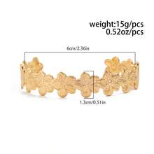 1 pièce Bracelet à manchette ouvert style vacances avec étoile de mer et coquillage, bracelet en métal à motif floral pour le port quotidien