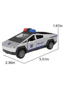 1 件惯性动力玩具皮卡车和警车车辆模型，3 门，节日礼物，返校 - 彩色 - 查看 11