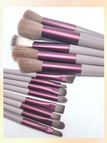 13 Makeup Brush Set Soft Bristle Brush + Cloth Cover Blush Brush Eye Shadow Brush Concealer Brush Contouring Brush Beauty Tool