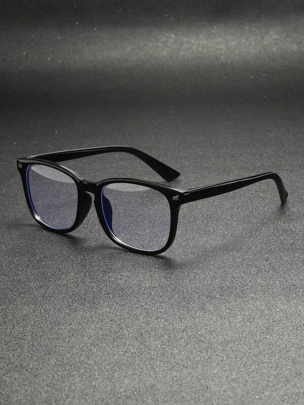1pc Round Frame Futuristic Style Unisex Clear Lens Glasses