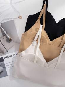 3件套女士无钢圈文胸，性感无缝舒适透气运动文胸