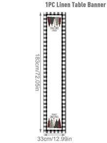 1 件冬季圣诞桌旗、圣诞派对房间装饰厚亚麻桌旗、圣诞餐桌装饰圣诞桌布、圣诞雪人图案桌布套、圣诞红桌布、圣诞平安夜装饰圣诞桌布、圣诞礼物、圣诞派对家居装饰餐桌装饰圣诞装饰品、2026 新年派对装饰、新年礼物（织物封边） - 彩色 - 查看 5