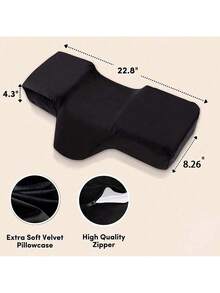 Beauty Salon Eyelash Extension Pillow Memory Foam Lash Pillow With Velvet Pillowcase Ergonomic Curve Improve Cervical Pillows For Neck Pain - Multicolor - View 6