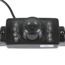 170 ° Cámara de visión trasera de la placa de matrícula del coche de ángulo amplio Cámara de aparcamiento de respaldo de visión nocturna impermeable - Negro - Ver 4