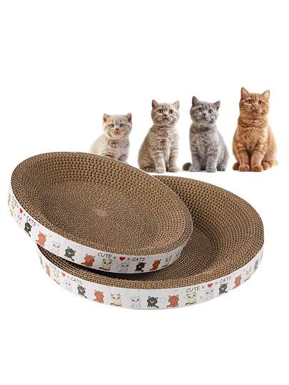 大型圆形瓦楞纸猫抓板，碗状猫抓板，不掉毛猫玩具