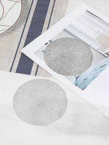 4-24入組隨機色空心PVC杯墊組，防止桌面被損壞，裝飾酒杯，適用於酒吧、家裡和節日 - 彩色 - 查看 6