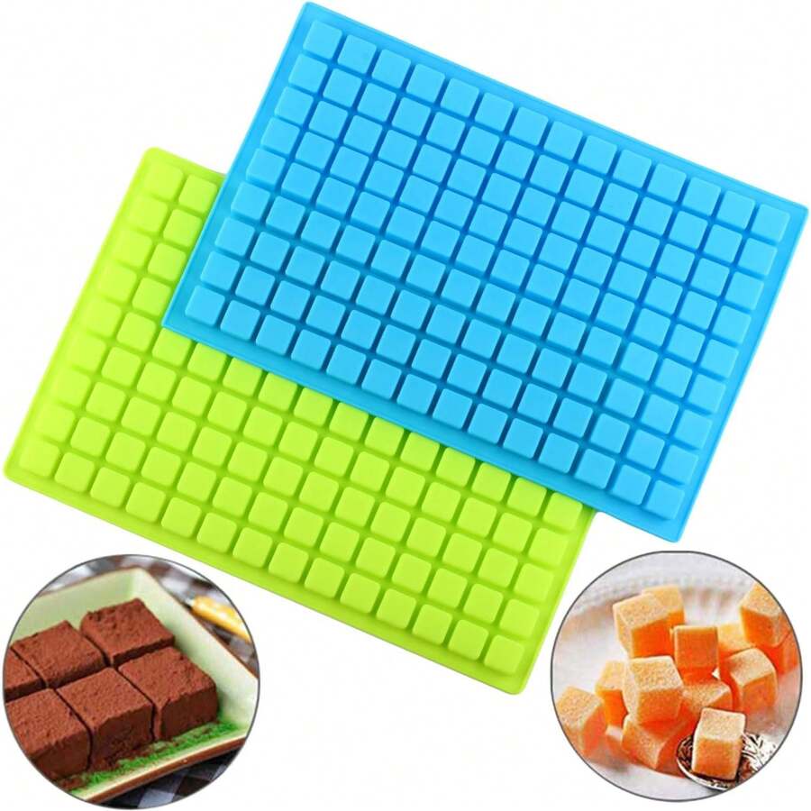 126-Cavity Square Silicone Candy Molds For Chocolate, Gummy, Jelly Candies - Multicolor - View 1