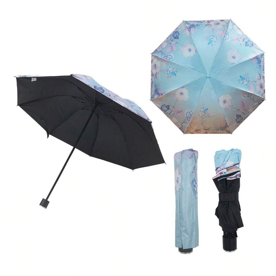 Umbrellas And Rain Hat Umbrellas - Cadet Blue - View 1