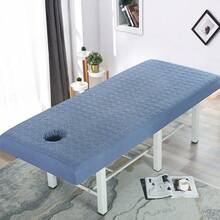 27.56*74.8 Inch Thick Breathable Massage Table Cover, Suitable For Beauty Salons And Massage Beds, Elastic With Ventilation Holes (Available In Pink, Purple, Gray, Blue, White) - Multicolor - View 11