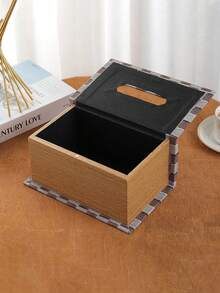 FEILIYA 1 件复古书形纸巾盒，仿书纸巾盒，适用于家庭、客厅、餐桌、咖啡桌、木质和皮革纸巾架 - 彩色 - 查看 10