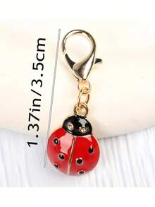 10个可爱瓢虫造型金属钥匙扣，珐琅龙虾扣背包挂饰配件，独特生日、毕业礼物，送给朋友、学校、卡通汽车饰品，可爱哥特风Y2K万圣节饰品，教师节圣诞节礼物创意，带证件夹的包包挂绳，汽车饰品，包包挂饰，送给姐妹的礼物 - 多色 - 查看 4