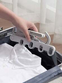 1/2/5件装多功能壁挂式衣架，适合旅行 - 彩色 - 查看 4