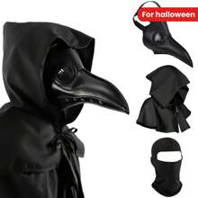 3 件套瘟疫医生万圣节亡灵节面具蒸汽朋克恐怖吓人蒸汽朋克透气面具化妆舞会表演道具成人 - 彩色 - 查看 7