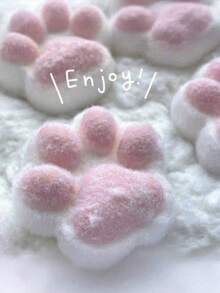 1pc Silicone Cat Paw Toys, Grape Texture, Slow Rebound, Durable, Stress Relieving For Children/Adults To Play With, Perfect For Children/Adults, Holiday/Halloween/Christmas Gifts, Available In Green, Purple, Orange, Blue, Pink