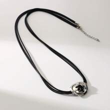 1pc New Minimalist Exaggerated Heart-Shaped Necklace For Women