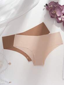 5 chiếc/gói Quần lót tam giác thể thao gợi cảm không đường may thoải mái thoáng khí cho nữ - Nhiều màu - Xem 7