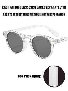 新款男女通用圆框橡胶底时尚眼镜，搭配时尚海洋色镜片，兼具设计感与实用性，深受欧美名流青睐。