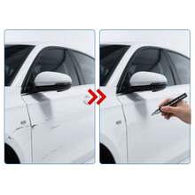 1 Piece Black Car Touch-Up Pen Car Scratch Paint, Touch-Up Pen, Deep Scratch Repair, Remove White, Black, Red And Silver Car Paint Universal Pen - Black - View 2